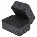 Губки для посуды BIG BLACK 95х70х35 мм КОМПЛЕКТ 10 шт., КРУПНОПОРИСТЫЙ поролон/абразив LAIMA, 608650 608650