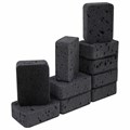 Губки для посуды BIG BLACK 95х70х35 мм КОМПЛЕКТ 10 шт., КРУПНОПОРИСТЫЙ поролон/абразив LAIMA, 608650 608650