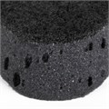 Губки для посуды OVAL BLACK 95х65х35 мм КОМПЛЕКТ 6 шт., КРУПНОПОРИСТЫЙ поролон/абразив LAIMA, 608649 608649