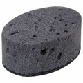 Губки для посуды OVAL BLACK 95х65х35 мм КОМПЛЕКТ 6 шт., КРУПНОПОРИСТЫЙ поролон/абразив LAIMA, 608649 608649