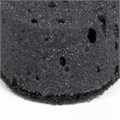 Губки для посуды OVAL BLACK 95х65х35 мм КОМПЛЕКТ 6 шт., КРУПНОПОРИСТЫЙ поролон/абразив LAIMA, 608649 608649