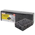 Губки для посуды SQUARE BLACK 98х66х30 мм, КОМПЛЕКТ 10 шт., КРУПНОПОРИСТЫЙ поролон/абразив LAIMA, 608648 608648