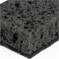 Губки для посуды SQUARE BLACK 98х66х30 мм, КОМПЛЕКТ 10 шт., КРУПНОПОРИСТЫЙ поролон/абразив LAIMA, 608648 608648