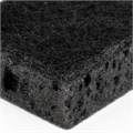 Губки для посуды SQUARE BLACK 98х66х30 мм, КОМПЛЕКТ 10 шт., КРУПНОПОРИСТЫЙ поролон/абразив LAIMA, 608648 608648