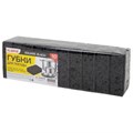 Губки для посуды SQUARE BLACK 98х66х30 мм, КОМПЛЕКТ 10 шт., КРУПНОПОРИСТЫЙ поролон/абразив LAIMA, 608648 608648