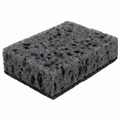 Губки для посуды SQUARE BLACK 98х66х30 мм, КОМПЛЕКТ 10 шт., КРУПНОПОРИСТЫЙ поролон/абразив LAIMA, 608648 608648