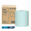 Бумага протирочная 360 м, полотенца с перфорацией, TORK СТАНДАРТ 1-слой, 888 листов 30х40,5 см, 351400 609915