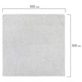 Салфетки из МИКРОФИБРЫ 30х30 см, КОМПЛЕКТ 3 шт., ULTRASONIC GREY COLOUR, 220 г/м2, LAIMA HOME, 608217 608217