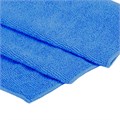 Тряпка из микрофибры 50х60 см, АВТО / ДОМ / ОФИС, "OVERLOCK INDIGO COLOUR", синяя, 220 г/м2, LAIMA HOME, 608222 608222