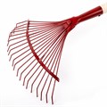 Грабли веерные проволочные, 20 зубьев, ширина 35 см, деревянный черенок 120 см, КМ000881 600676