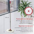 Комплект для уборки: швабра, ведро 14 л/7 л с отжимом и педалью, 2 круглые насадки-кольцо, LAIMA, 603622 603622