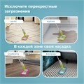 Насадка МОП КОМПЛЕКТ 4 шт., УНИВЕРСАЛЬНАЯ для швабр 38-42 см (ТИП К), микрофибра букли/синель, LAIMA, 607460 607460