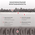 Насадки МОП для швабры липучка, КОМПЛЕКТ 2 шт., микрофибра, объемный ворс+кант, 41х14 см, LAIMA, 609144 609144