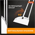 Совок для мусора + щетка-телескоп, рукоятка 63-108 см, с магнитным креплением, бело-серый, DASWERK, 608950 608950