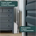 Совок для мусора + щётка на телескопических рукоятках 59-93 см, бело-серый, LAIMA, 608952 608952