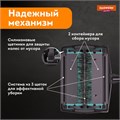 Щетка-веник-пылесос механическая для пола и ковровых покрытий, металл, чёрно-бирюзовая, DASWERK, 608948 608948