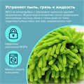 Швабра с флаундером 40 см, черенок 110 см евро, насадка МОП микрофибра СИНЕЛЬ, индивидуальная упаковка пакет, ЛЮБАША, 606313 606313