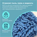 Швабра с флаундером 40 см, черенок 80-120 см, еврорезьба, насадка МОП микрофибра СИНЕЛЬ, индивидуальная упаковка пакет, LAIMA, 606314 606314