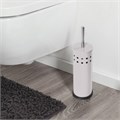 Ерш для унитаза LAIMA, с подставкой, металл, белый, глянцевый, 604962 604962