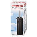 Ерш для унитаза LAIMA, с подставкой, металл, черный, глянцевый, 604960 604960