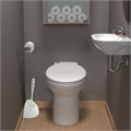 Ерш для унитаза с подставкой, угловой, "Блеск", белый мрамор, IDEA, М 5012 601319