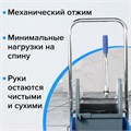 Тележка уборочная BRABIX, 1 съемное ведро 25 л, механический отжим, корзина, металлический каркас, синяя, 601498 601498