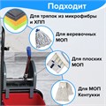 Тележка уборочная BRABIX, ведра 2х20 л, 2х11 л, механический отжим, держатель для мешка, мешок, 2 поддона, 601501 601501
