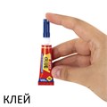 Клей моментальный Суперклей 5 шт. по 3 г + "Антиклей" в подарок, BRAUBERG EXTRA, 608107 608107