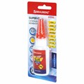 Клей моментальный ультрапрочный суперклей BRAUBERG EXTRA, 20 г, МАКСИМАЛЬНЫЙ ОБЪЕМ, 608101 608101