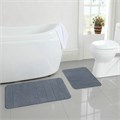 Комплект ковриков MEMORY EFFECT для ванной 50х80 см и туалета 40х60 см темно-серый LAIMA HOME, 608448 608448