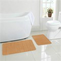 Комплект ковриков MEMORY EFFECT для ванной 50х80 см и туалета 40х60 см, персиковый, LAIMA HOME, 608447 608447