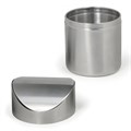 Урна настольная 1,2 литра для мусора с качающейся крышкой, d 12х16,5 см, нержавеющая сталь, LAIMA, 601618 601618