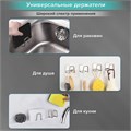 Крючки самоклеящиеся 5х5 см для ванной комнаты, кухни, КОМПЛЕКТ 2 шт., нержавеющая сталь, LAIMA Home, 608798 608798