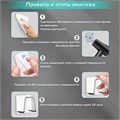 Крючки самоклеящиеся 5х5 см для ванной комнаты, кухни, КОМПЛЕКТ 2 шт., нержавеющая сталь, LAIMA Home, 608798 608798