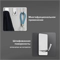 Крючки самоклеящиеся универсальные 2,5x4,5 см, КОМПЛЕКТ 4 шт., сталь, серебристые, LAIMA HOME, 608788 608788