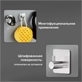 Крючки самоклеящиеся универсальные 4,5x4,5 см, КОМПЛЕКТ 4 шт., сталь, серебристые, LAIMA Home, 608785 608785