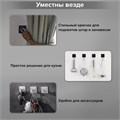 Крючки самоклеящиеся универсальные 4,5x4,5 см, КОМПЛЕКТ 4 шт., сталь, черные, LAIMA Home, 608786 608786