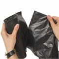 Мешки для мусора 120 л черные в рулоне 10 шт., ПВД 20 мкм, 67х100 см, ЛЮБАША эконом, 605333 605333