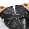 Мешки для мусора 120 л черные, в рулоне 10 шт., ПВД 55 мкм, 68х105 см, ЛЮБАША, 608097 608097