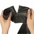 Мешки для мусора 120 л, черные, в рулоне 10 шт., ПВД 25 мкм, 68х105 см, ЛЮБАША, 608094 608094