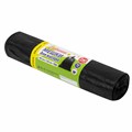 Мешки для мусора 240 л черные, в рулоне 10 шт., ПВД 30 мкм, 90x130 см, ЛЮБАША эконом, 608916 608916