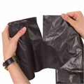 Мешки для мусора 240 л черные, в рулоне 10 шт., ПВД 30 мкм, 90x130 см, ЛЮБАША эконом, 608916 608916