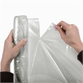Мешки для мусора прозрачные ЭКОНОМ, 160 л, в рулоне 10 шт., ПВД, 30 мкм, 90х110 см, 609207 609207