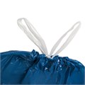 Мешки для мусора с завязками 120 л. синие, в рулоне 10 шт., прочные, ПВД 35 мкм, 67х90 см, LAIMA, 601399 601399