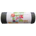 Мешки для мусора, 60 л, черные, в рулоне 20 шт., ПНД, 7 мкм, 60х70 см, эконом, КБ, "ЭкоДом", 1749 601349
