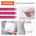Самоклеящаяся пленка, алюминиевая фольга защитная для кухни/дома, 0,6х3 м, серебро, кубы, DASWERK, 607848 607848