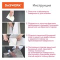 Самоклеящаяся пленка, алюминиевая фольга защитная для кухни/дома, 0,6х3 м, серебро, цветы, DASWERK, 607849 607849