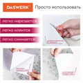Самоклеящаяся пленка, алюминиевая фольга защитная для кухни/дома, 0,6х3 м, серебро, цветы, DASWERK, 607849 607849