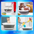 Таз складной силиконовый 10 литров круглый d=36 см для дома и дачи, LAIMA Home, 608669 608669