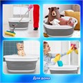 Таз складной силиконовый 26 литров 54,5х39,5 см для дома и дачи, LAIMA Home, 608670 608670